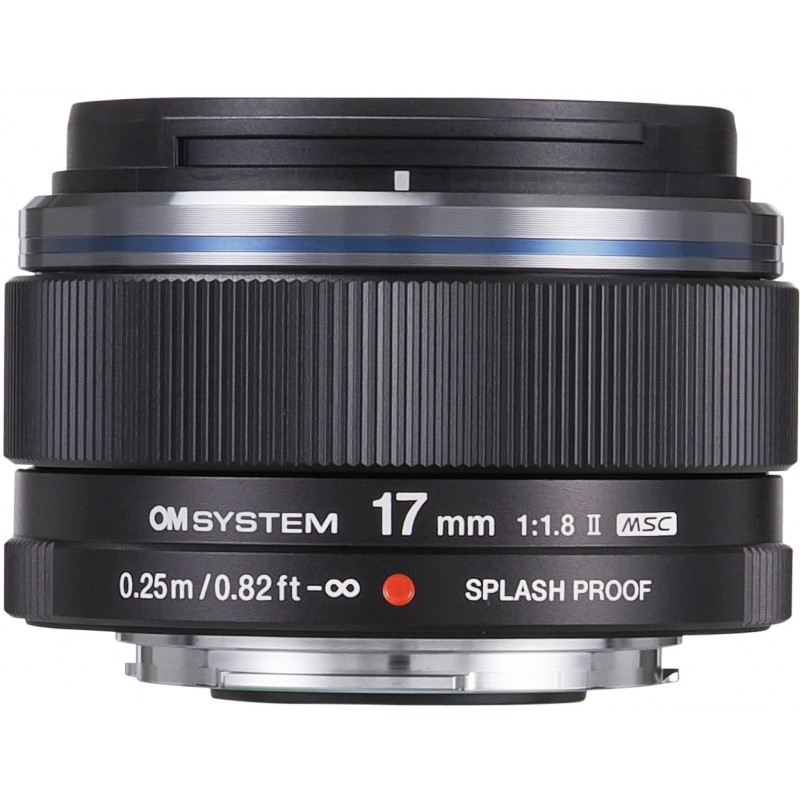 OM SYSTEM M.Zuiko Digital ED 17mm f/1.8 II objektiiv, must