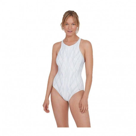 Ujumistrikoo SPEEDO OPALGLOW PRNT 1 Piece AF valge