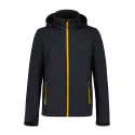 Softshell Icepeak Biggs must/kollane