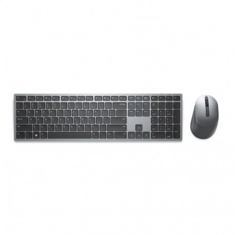 Dell Premier Multi-Device KM7321W Wireless Keyboard and Mouse, RF Wireless+Bluetooth, US, Titan grey