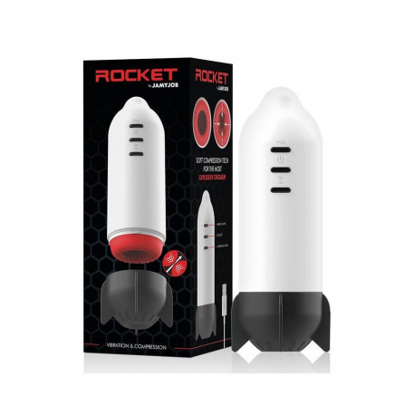 JAMYJOB masturbator ROCKET pehme kokkusurumistehnoloogia ja vibratsioon