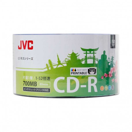 JVC50CPW CD-R 700MB Printable 50pcs