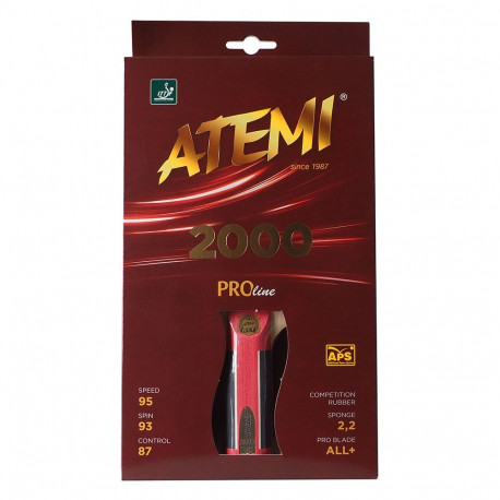 Atemi lauatennisereket 2000 Pro nõgus, uus