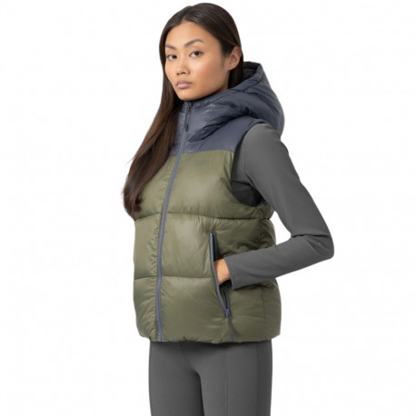 Kamizelka damska 4F khaki H4Z22 KUDP004 43S
