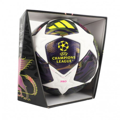 Piłka nożna adidas UCL 25/26 Final Pro fioletowo-biała JX9077