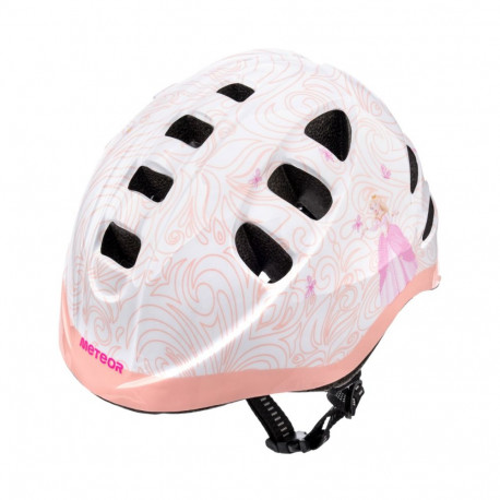 Meteor kiiver MA-2 Princess S 48-52cm 23960, valge-roosa