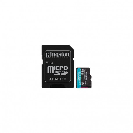 Kingston Technology 128GB microSDXC Canvas Go Plus Gen4 200MB/s A2 U3 V30 Card + Adapter