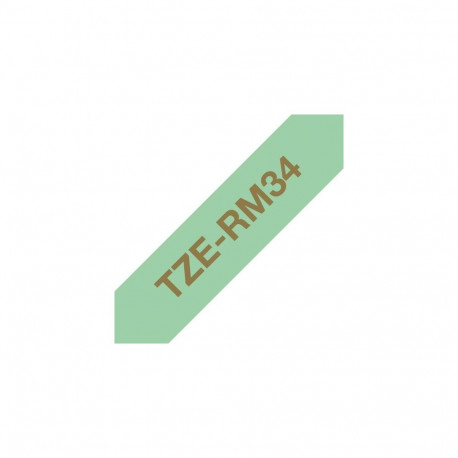 Brother TZE-RM34 label-making tape Gold on mint colour