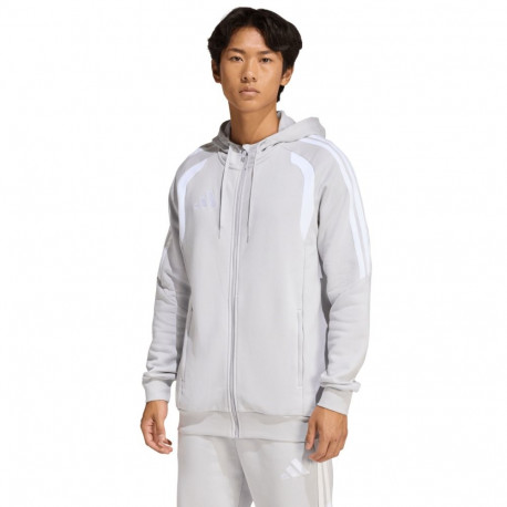 Adidas meeste kapuutsiga pusa Tiro 26 League täispika tõmblukuga KF3319, hall
