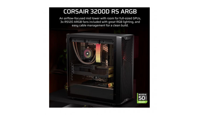 Corsair PC Case | 3200D RS | Mid-Tower | Black