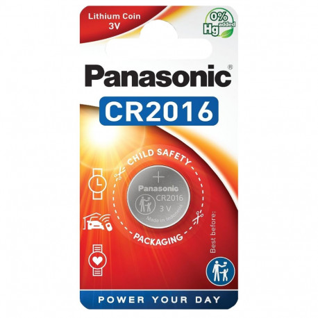 Panasonic patarei CR2016/1B 3V Lithium 90mAh 1tk