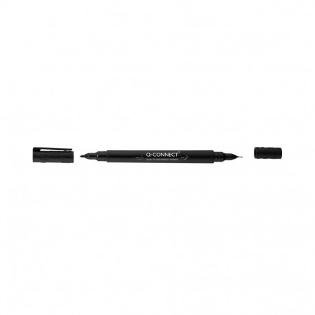 Marker Q-Connect CD/DVD kahe otsaga 0,4-0,8 ja 1,0-1,2mm must