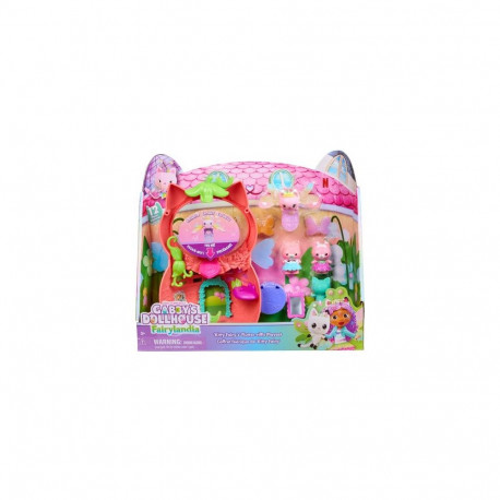 Gabby's Dollhouse Fairylandia, Kitty Fairy’s Flutter-riffic Playset with 12 Pieces &amp