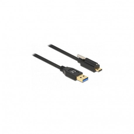 Delock USB 10 Gbps kaabel Typ-A pistikust USB Type-C™ pistikuni ülemise kruviga 2m