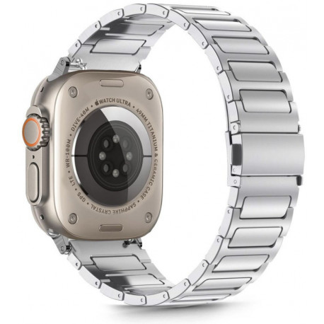 Tech-Protect kellarihm Stainless Classic Apple Watch 44/45/46/49mm, hõbedane