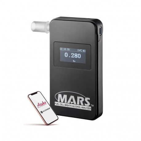 Electrochemical breathalyzer MART BT black