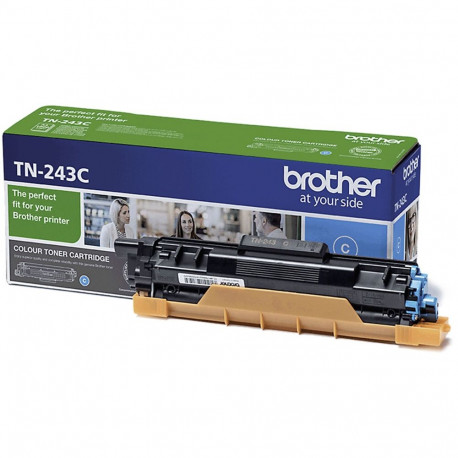 BROTHER TN-243C CYAN TONER CARTRIDGE, 1000P