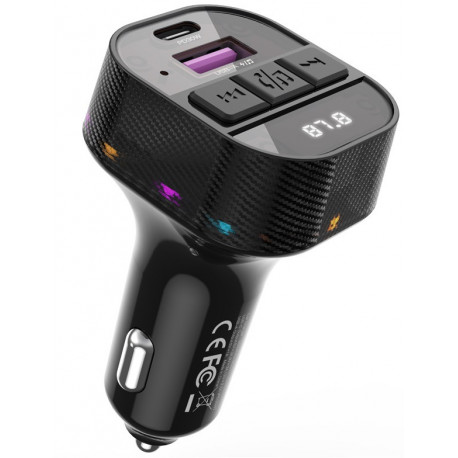 XO FM transmitter/charger BCC17 BT 30W, black (opened package)