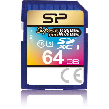 Silicon Power mälukaart SDXC 64GB Superior Pro U3 (avatud pakend)