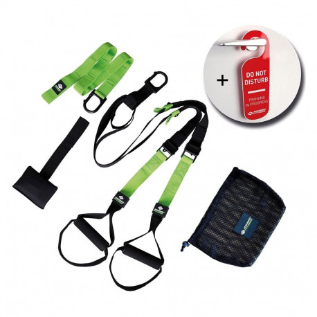 Schildkrot lihastreeningu komplekt Sling Trainer 960026, must-roheline