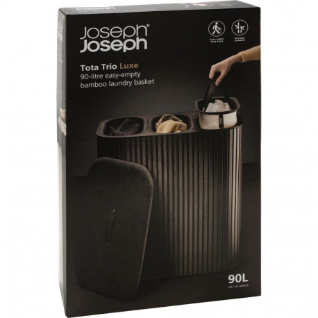 Joseph Joseph pesu sorteerija Tota Trio Luxe 90L, must
