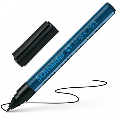 Tekstiilimarker Schneider 248 1,0mm, must