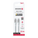 Swissten ARAMID REINFORCED USB-C - USB-C Data and Charding cable 1.5m