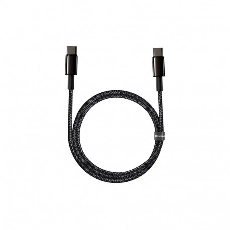 Baseus Tungsten Gold data transfer and charging cable | USB-C to USB-C | 100W | 1m | black