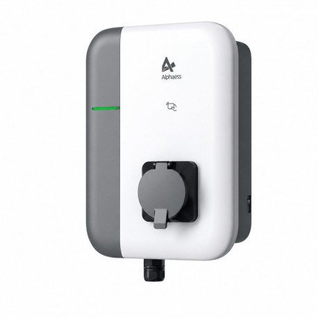 AlphaESS kolmefaasiline elektriauto laadija SMILE-G3-EVCT11 11kW ilma kaablita, valge/hall