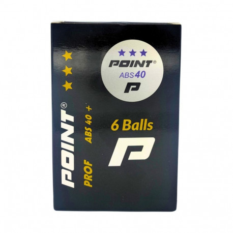 Point lauatennise pallid Prof ABS40 *** 6tk, valged