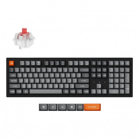 Keyboard - Keychron K10 Max RGB Wireless Mechanical Hot-Swappable Full-Size Black