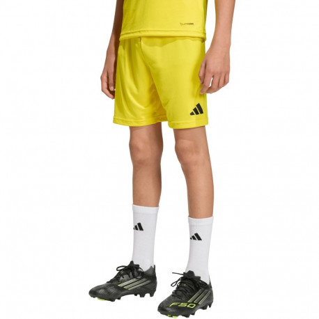 Spodenki dla dzieci adidas Entrada 26 żółte JZ6525