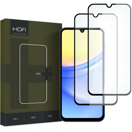 Kaitseklaas Hofi Galaxy A15/A25 Pro+, must 2tk