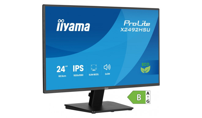 24” IPS Full HD panel with 4-side slim bezel 