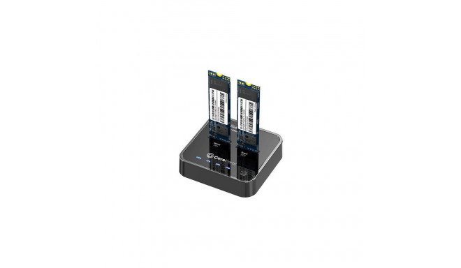 CoreParts MS-CLONER-NVME storage drive docking station Black
