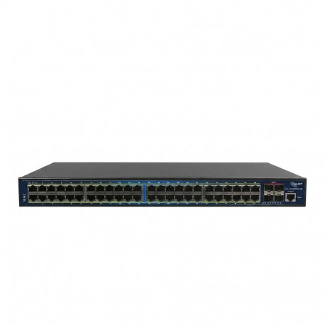 "ALLNET Switch full managed Layer2+ 52 Port • 48x GbE • PoE Budget 850W • 48x PoE at • 4x SFP+ • 19 