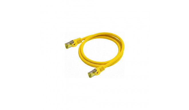 "Python Patchkabel m. Cat.7 Rohkabel Nylongefl. gelb 2m"