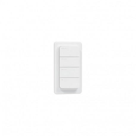 "Shelly · Plug & Play · Blu ZB RC Button 4 · Fernbedienung inkl. Magnethalter · 4-fach · 16 Aktionen