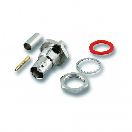 "EFB 52514.1 Crimp-Einbaubuchse RG58 50 Ohm ohne Masseisolation"