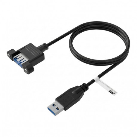 "EFB USB3.0 Verlängerung A-A,St.-Einbaubuchse,0.5m,sw,Class"