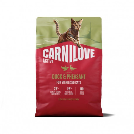 Carnilove Active Duck & Pheasant Adult Sterilised cat food 2kg