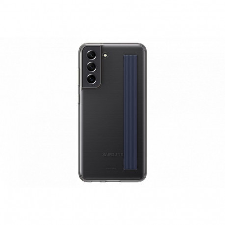 Samsung Galaxy S21 FE Clear Strap Cover Case Dark Gray