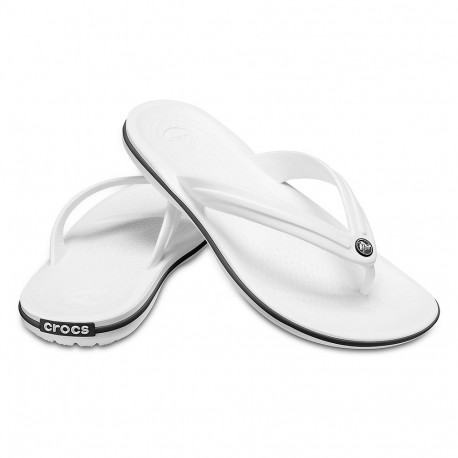 Klapki Crocs Crocband Flip białe 11033 100