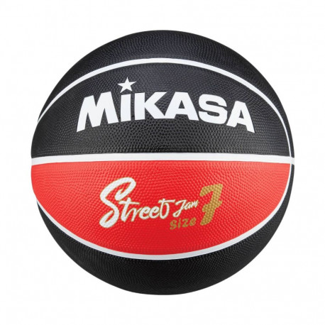 Piłka koszykowa Mikasa czarno-czerwona BB702B-BKRW
