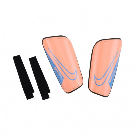 Ochraniacze piłkarskie dla dzieci Nike Mercurial Hardshell pomarańczowe DN3614 852 XL