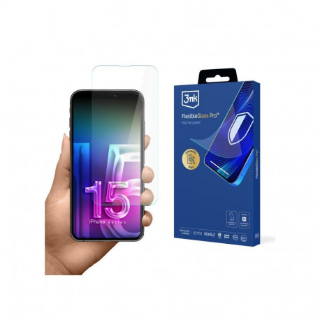 Apple iPhone 15 - 3mk FlexibleGlass Pro