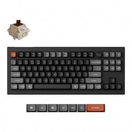 Keychron juhtmevaba klaviatuur V3U-D3 ultra, must