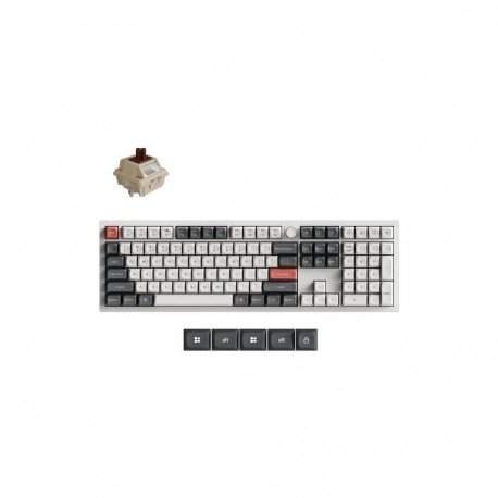 KEYBOARD WRL Q6 ULTRA/WHITE Q6U-P3 KEYCHRON Q6U-P3 (4894979048646)