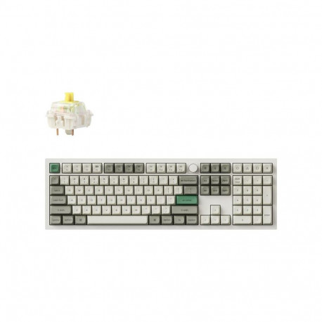 Keychron klaviatuur Q6 Max Q6M-P4 juhtmevaba RGB, valge