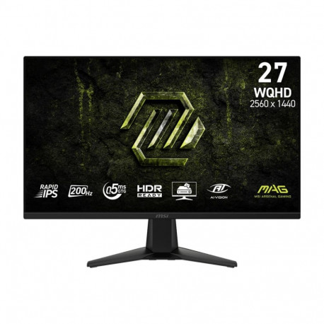 LCD MonitorMSI27 "2560 x 1440 pixelsWide Quad HDNative aspect ratio 16:9LCDFlatMAG275QFE20 MAG 275QF